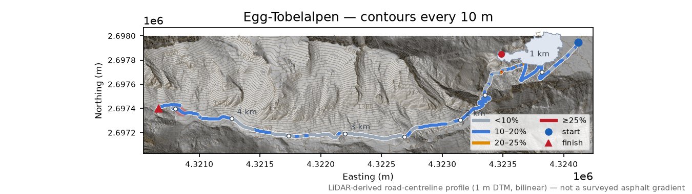 Egg-Tobelalpen LiDAR hillshade map with contours