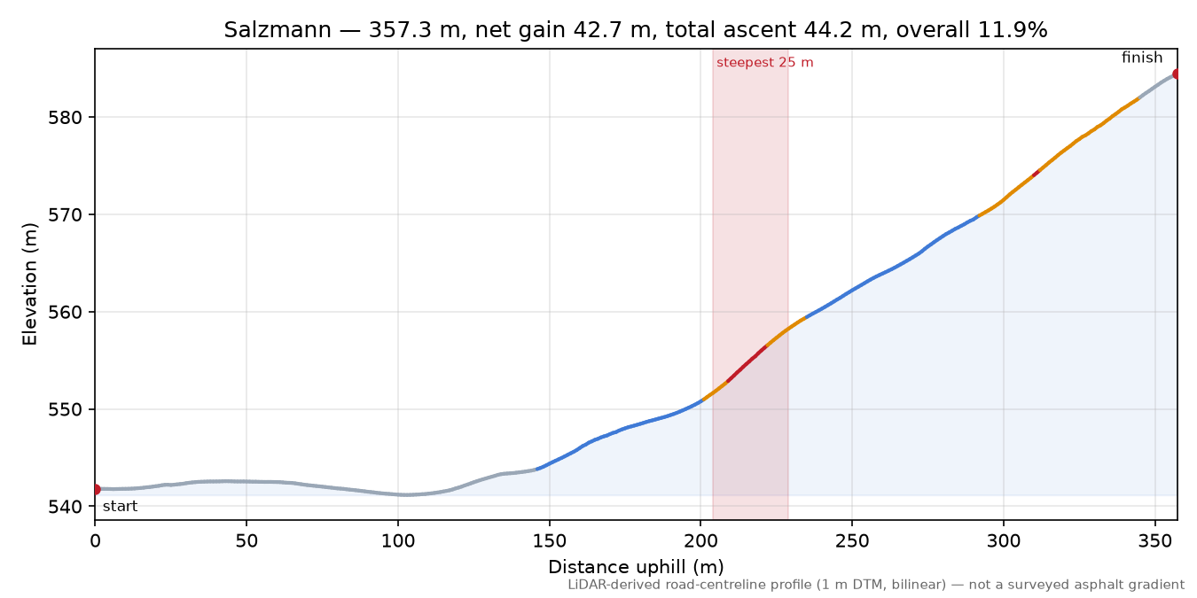Salzmann elevation profile
